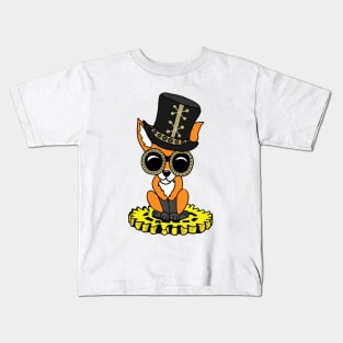 Steampunk Fox Kids T-Shirt